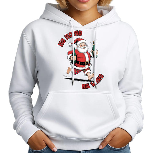 Ho ho ho na wino | Świąteczna bluza damska z kapturem BN61 - StoryCups.pl
