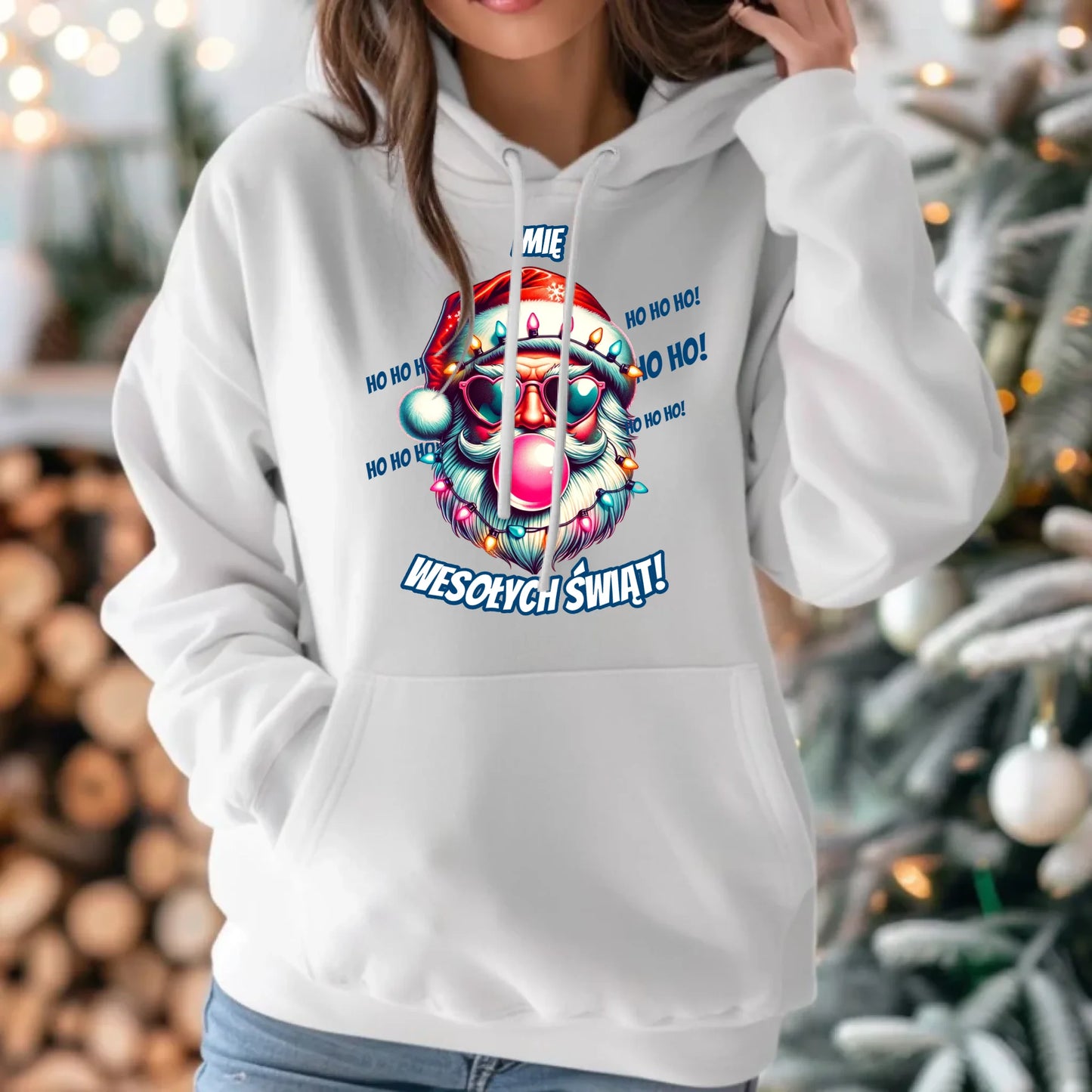 Mikołaj | Świąteczna bluza damska na Mikołajki BN17 - StoryCups.pl