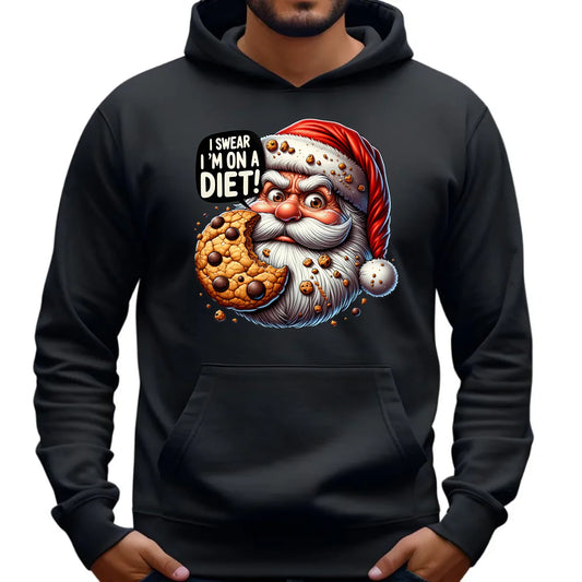 Jestem na diecie | Świąteczna bluza męska z kapturem BN97 - StoryCups.pl