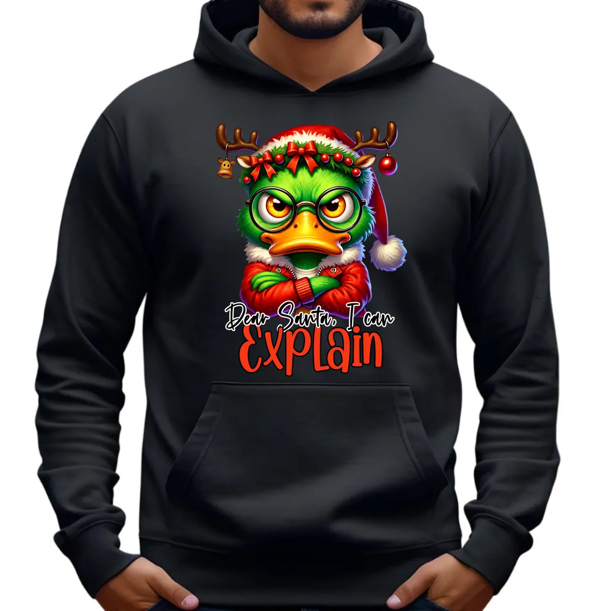 Mogę to wytłumaczyć | Świąteczna bluza męska z kapturem BN77 - StoryCups.pl