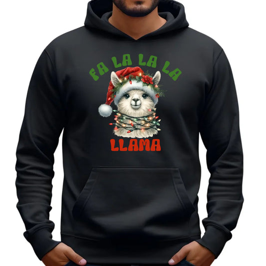 Fa la la la lama | Świąteczna bluza męska z kapturem BN71 - StoryCups.pl