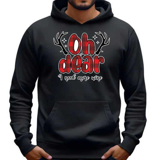 Potrzebuję więcej wina | Świąteczna bluza męska z kapturem BN63 - StoryCups.pl