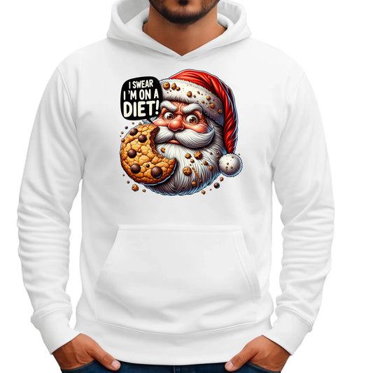 Jestem na diecie | Świąteczna bluza męska z kapturem BN97 - StoryCups.pl