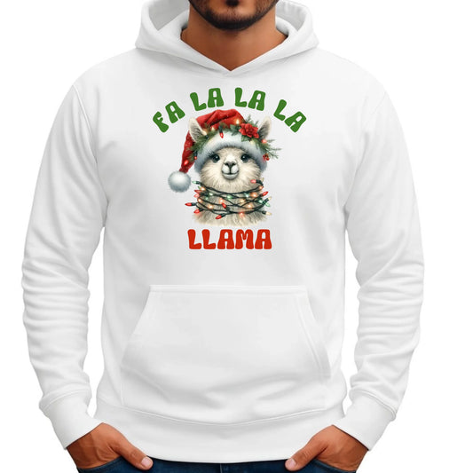 Fa la la la lama | Świąteczna bluza męska z kapturem BN71 - StoryCups.pl