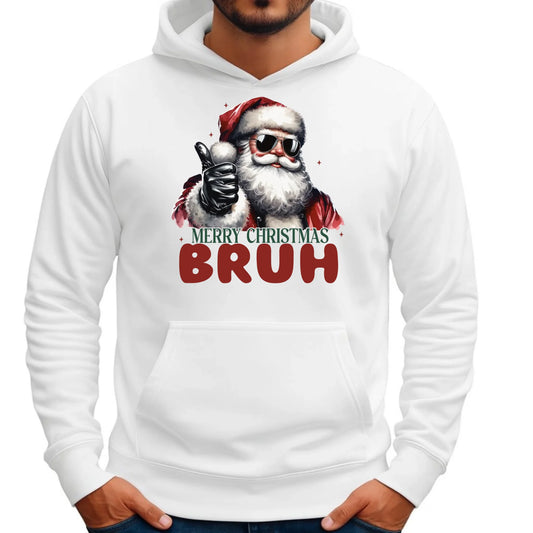 Merry Christmas Bruh | Świąteczna bluza męska z kapturem BN65 - StoryCups.pl