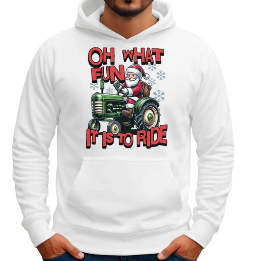 Oh what fun it is to ride | Świąteczna bluza męska z kapturem BN48 - StoryCups.pl