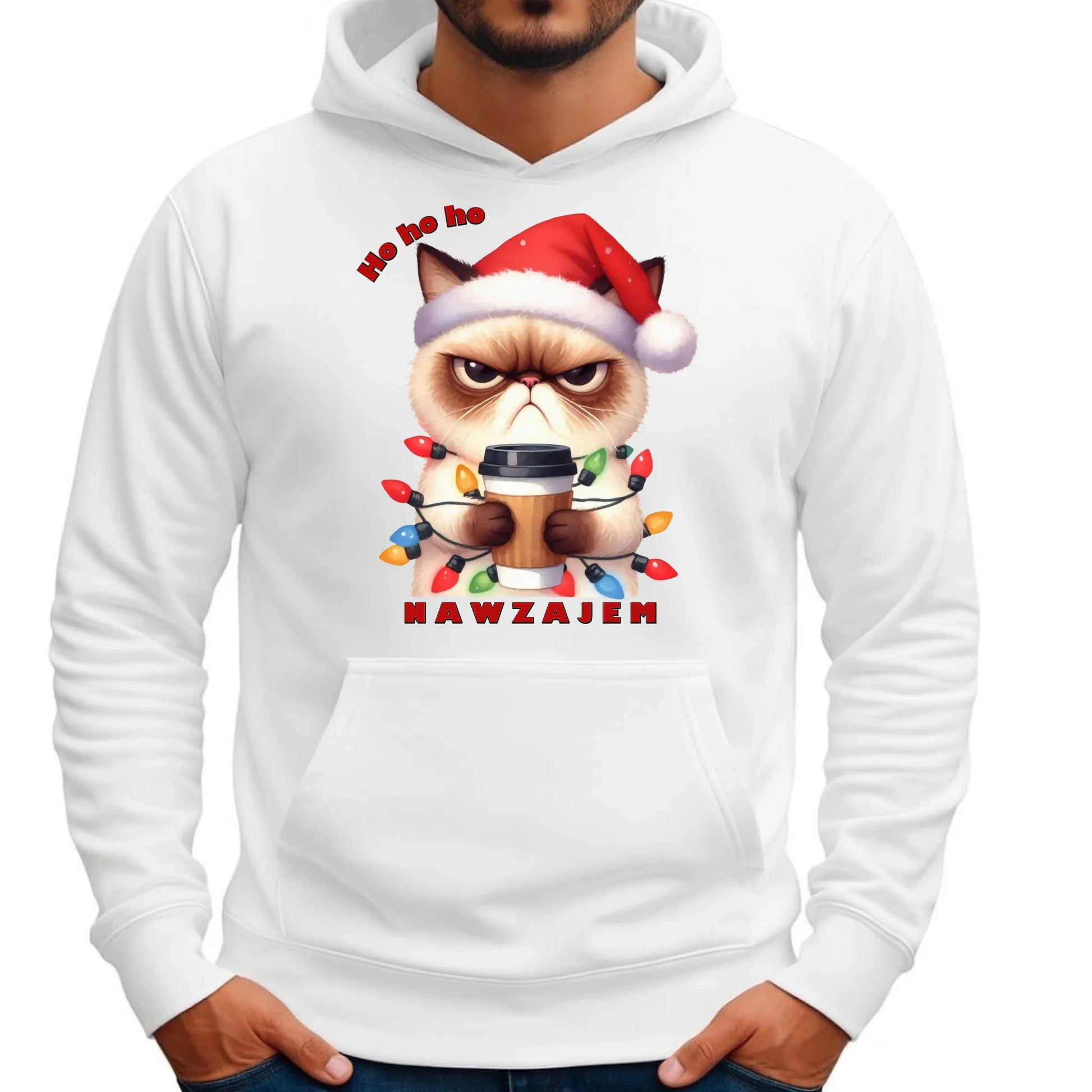 Nawzajem | Świąteczna bluza męska z kapturem BN33 - StoryCups.pl