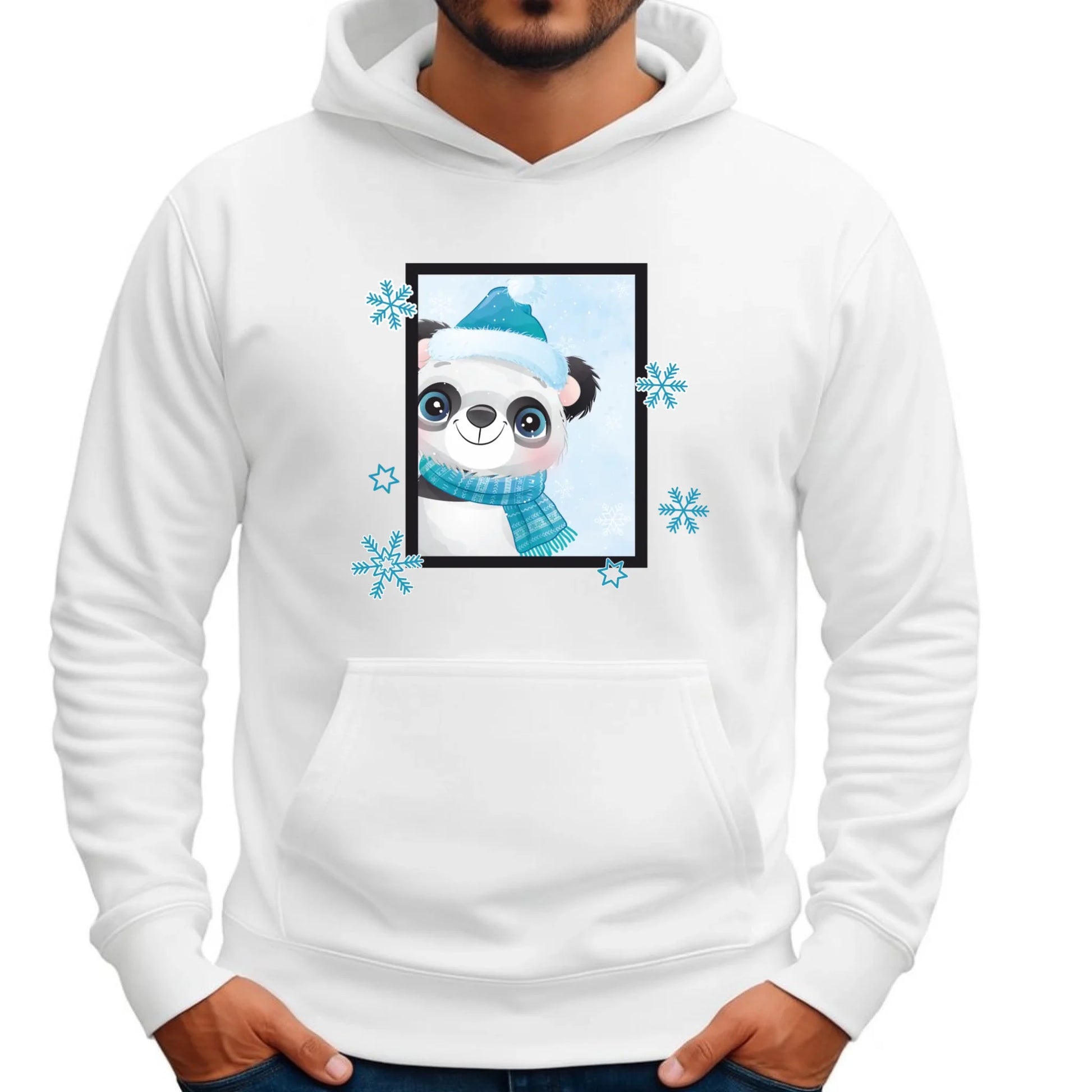 Zimowy Miś | Świąteczna bluza męska na Boże Narodzenie BN16 - StoryCups.pl