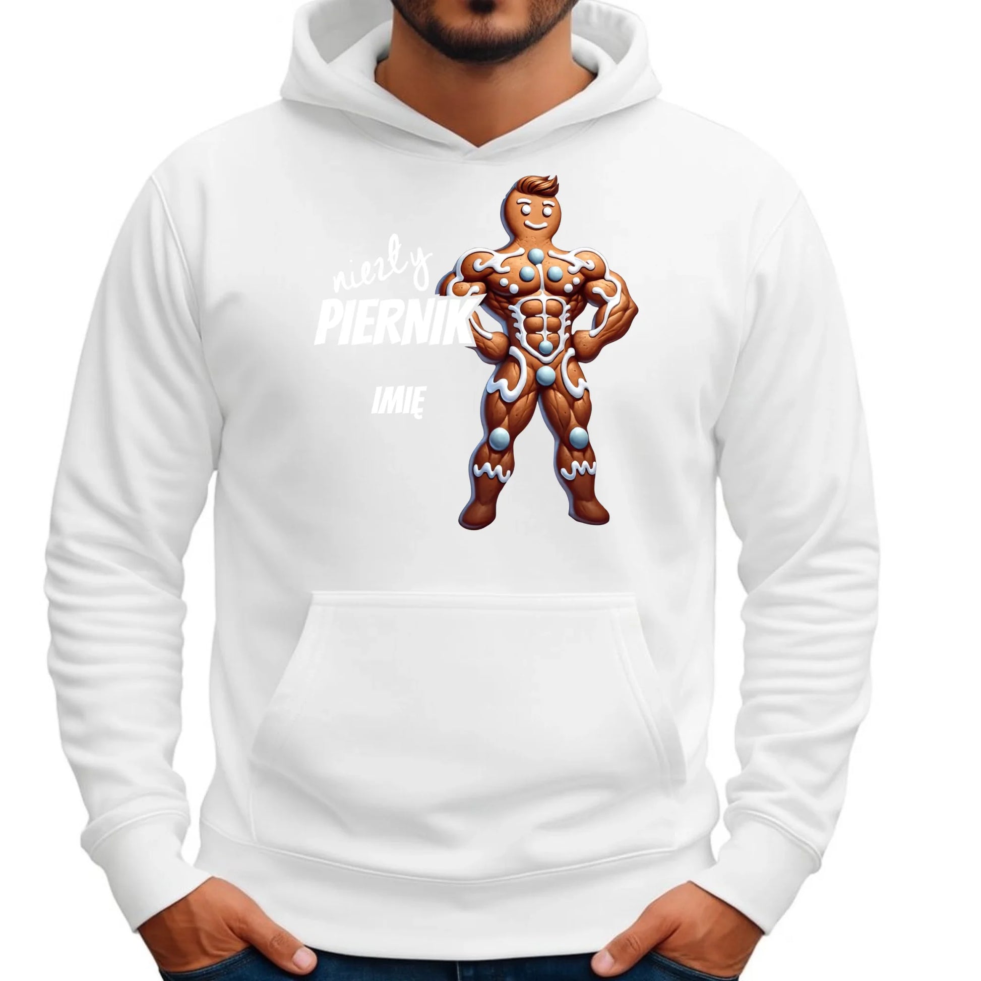 Niezły piernik | Świąteczna bluza męska z kapturem na prezent BN24 - StoryCups.pl