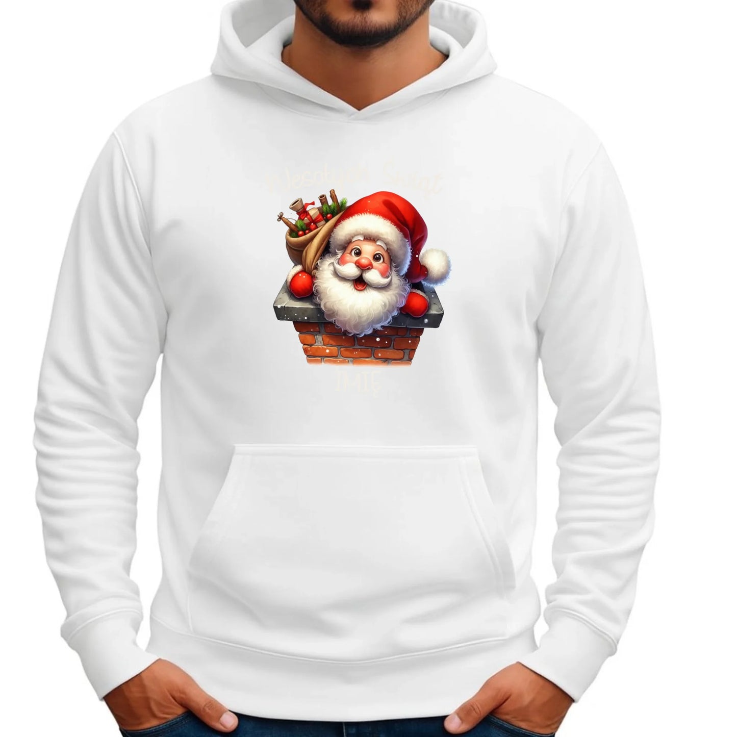 Mikołaj | Świąteczna bluza męska z kapturem BN08 - StoryCups.pl
