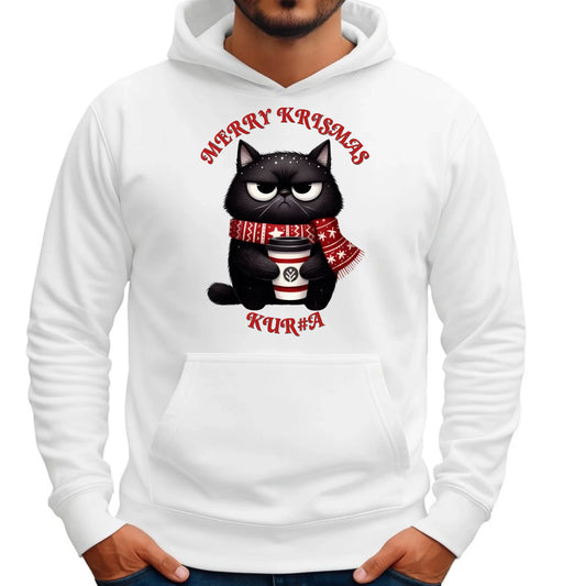 Merry krismas | Świąteczna bluza męska z kapturem BN34 - StoryCups.pl