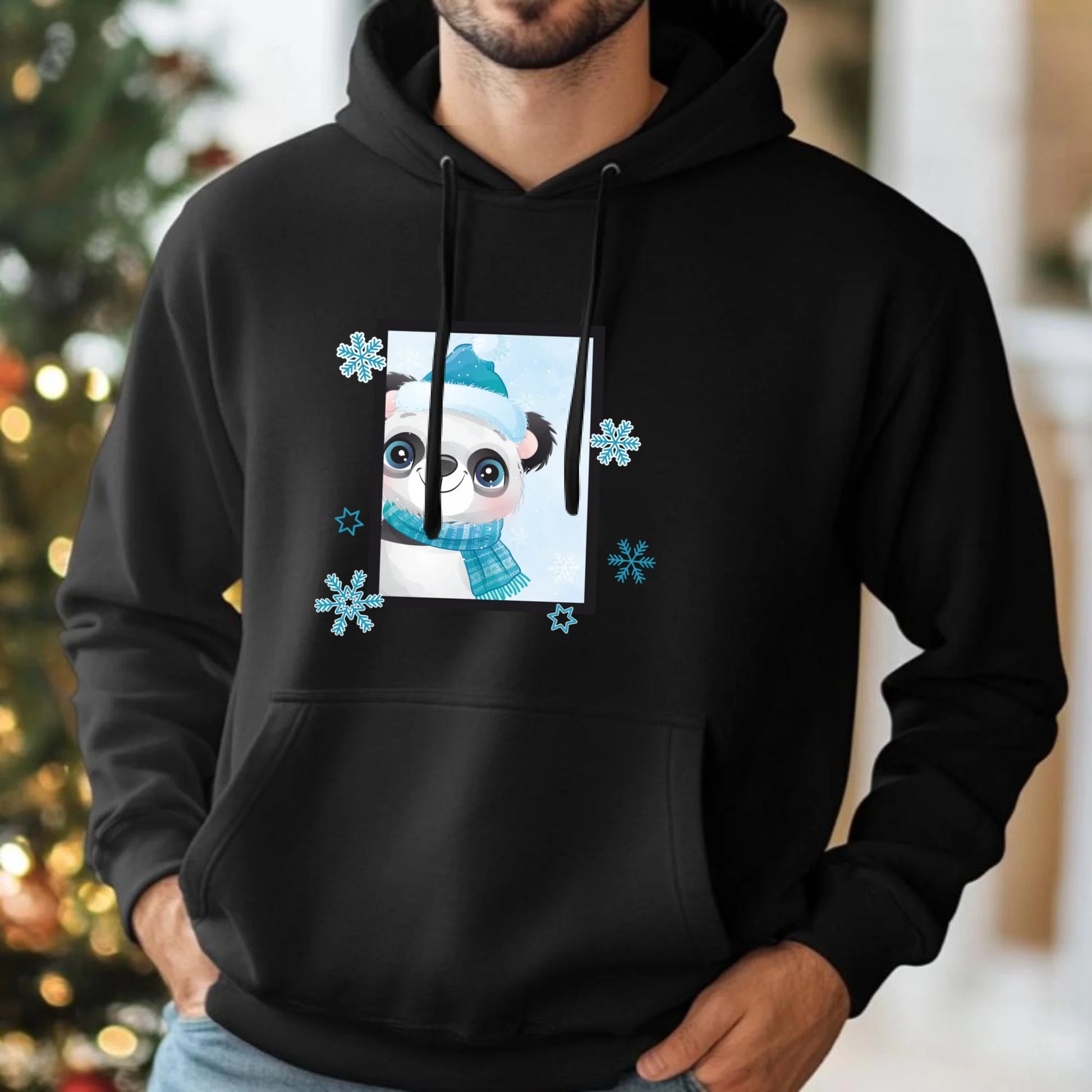 Zimowy Miś | Świąteczna bluza męska na Boże Narodzenie BN16 - StoryCups.pl