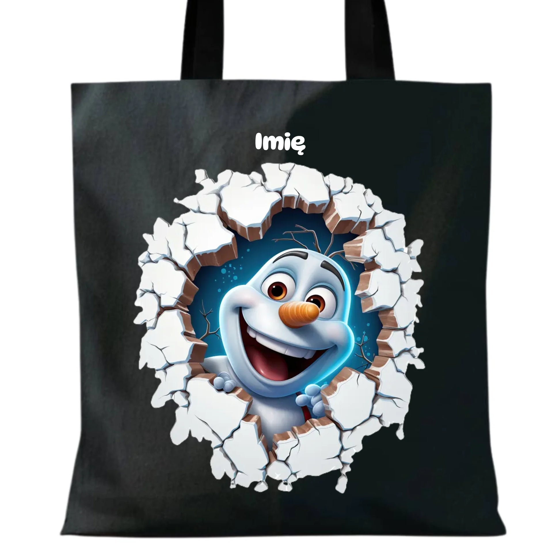 Bałwan 3D | Personalizowana torba świąteczna BN84 - StoryCups.pl