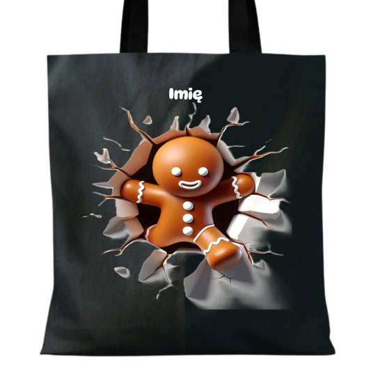 Pierniczek 3D | Personalizowana torba świąteczna BN81 - StoryCups.pl