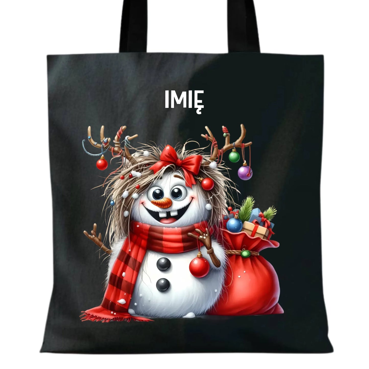 Bałwanek | Personalizowana torba świąteczna BN70 - StoryCups.pl