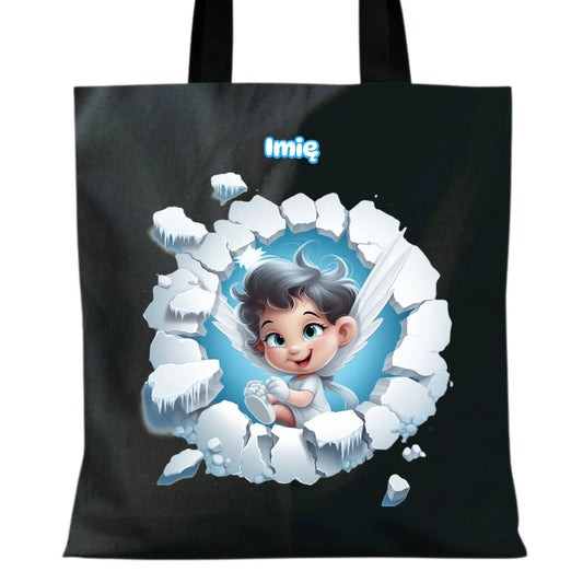 Aniołek 3D | Personalizowana torba świąteczna BN87 - StoryCups.pl