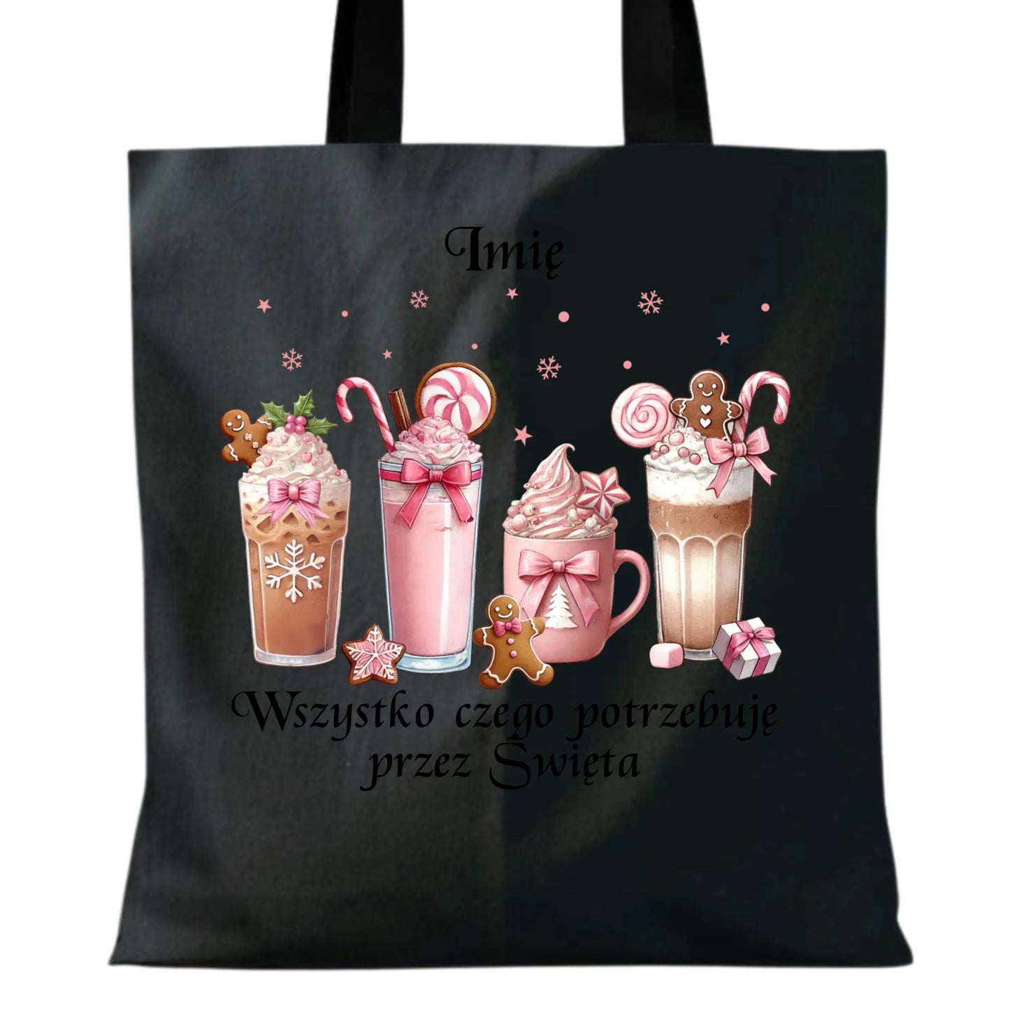 Wszystko czego potrzebuję przez Święta | Świąteczna eco torba BN46 - StoryCups.pl