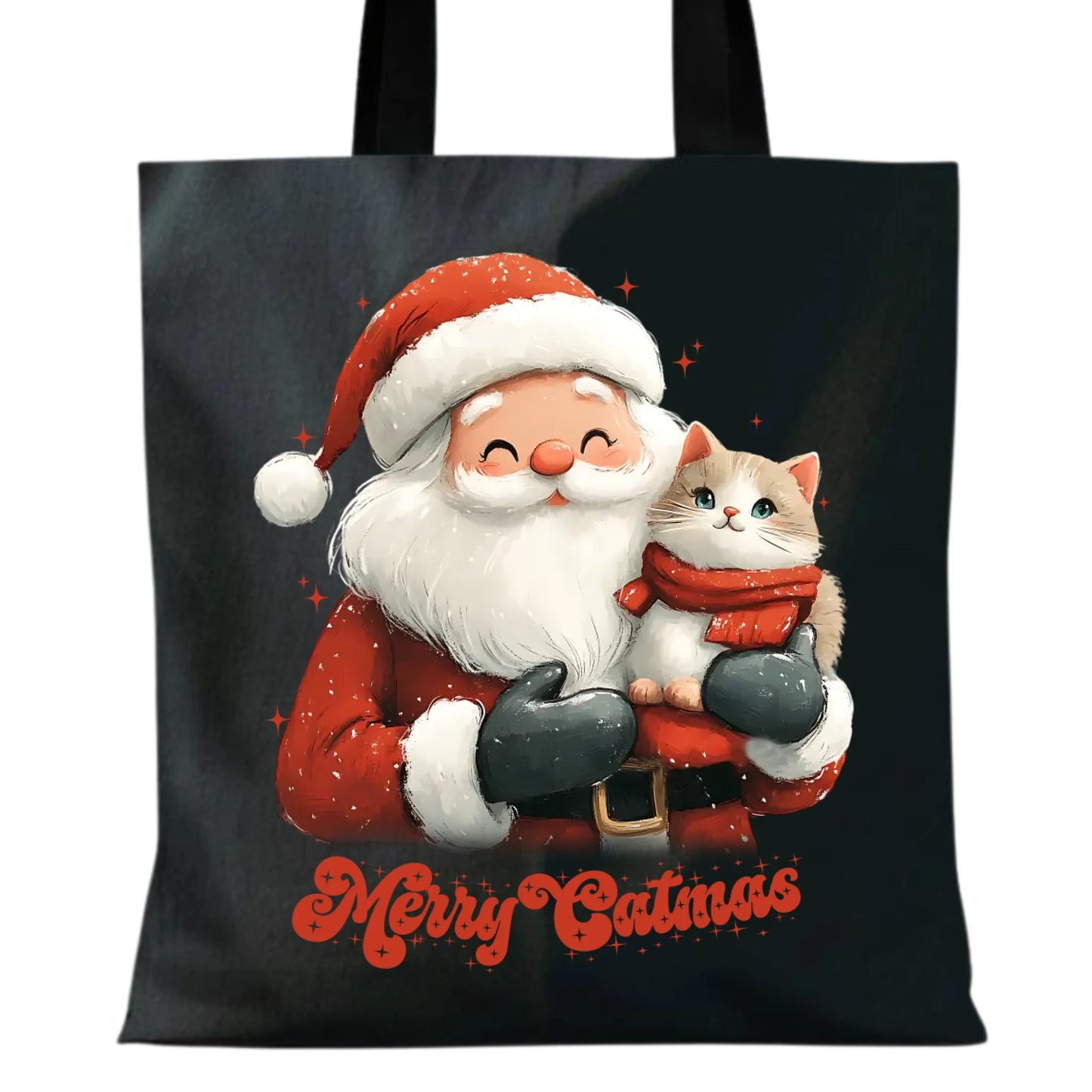 Merry Catmas | Świąteczna eco torba BN38 - StoryCups.pl