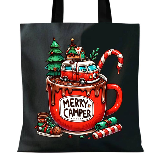 Merry Camper | Personalizowana eco torba świąteczna BN43 - StoryCups.pl