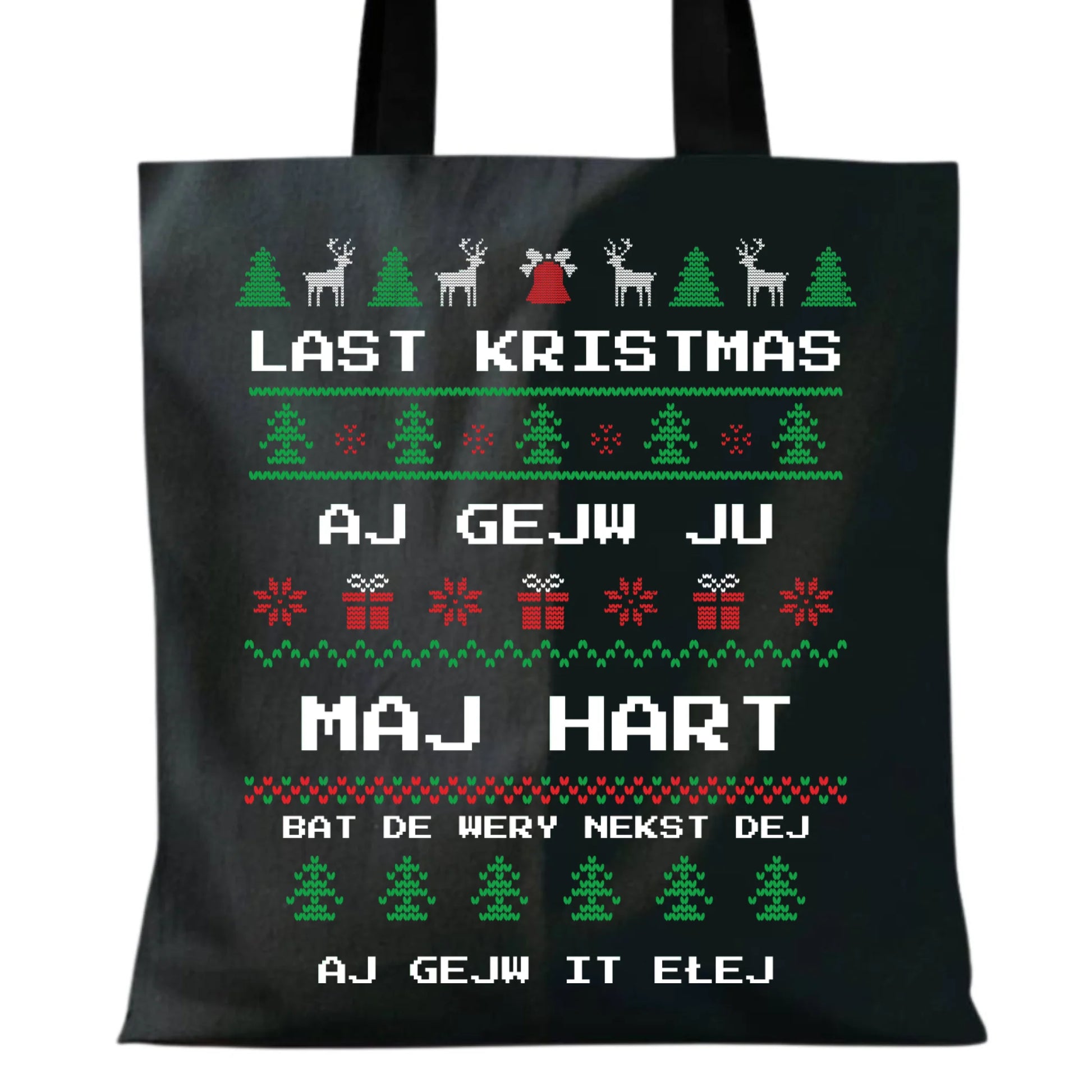 Last kristmas aj gejw ju maj hart | Świąteczna eco torba BN13 - StoryCups.pl