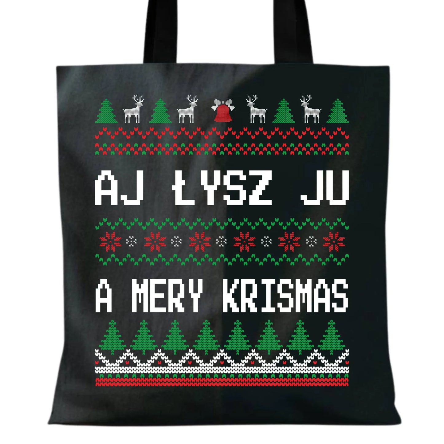 Aj łysz ju a mery krismas | Świąteczna eco torba BN12 - StoryCups.pl