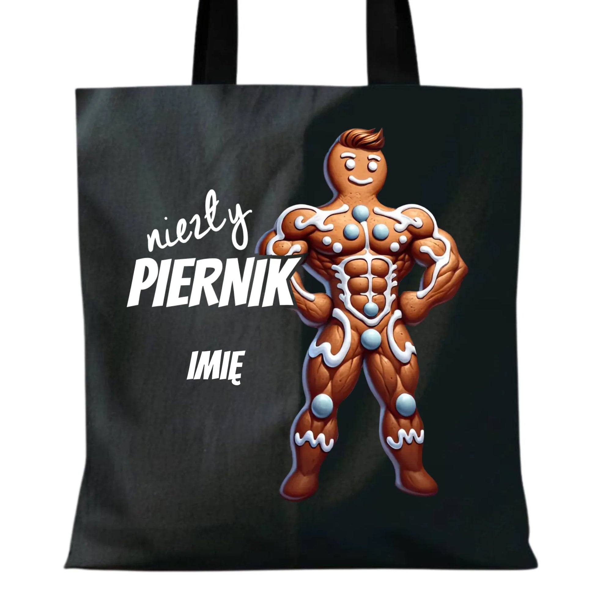 Niezły piernik | Świąteczna eco torba z imieniem BN24 - StoryCups.pl