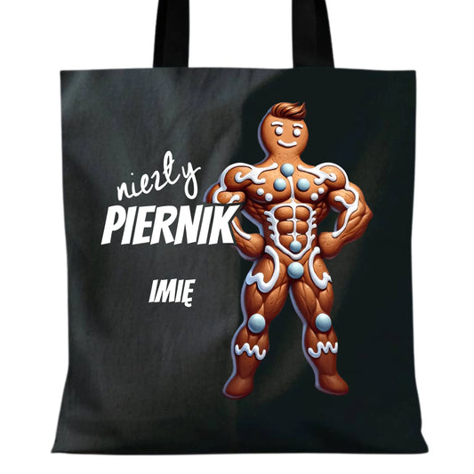 Niezły piernik | Świąteczna eco torba z imieniem BN24 - StoryCups.pl