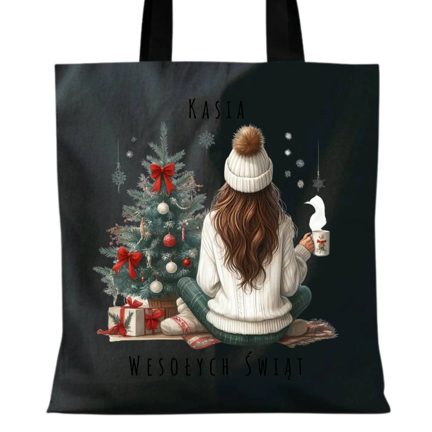 Love Winter | Świąteczna torba z imieniem dla dziewczyny BN15 - StoryCups.pl