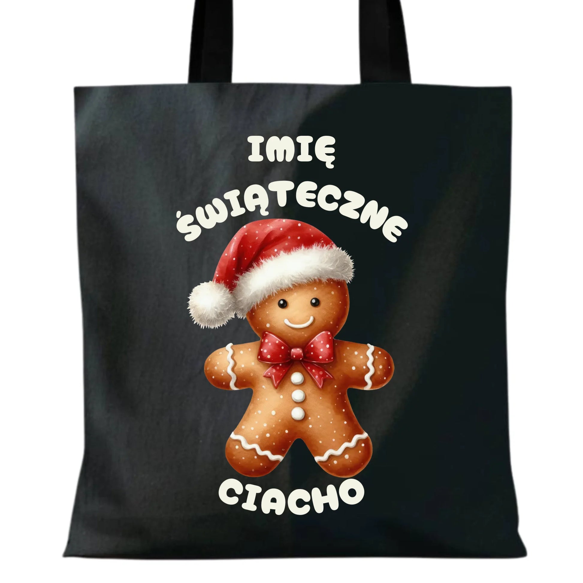 Świąteczne ciacho imię | Świąteczna eco torba z imieniem BN25 - StoryCups.pl