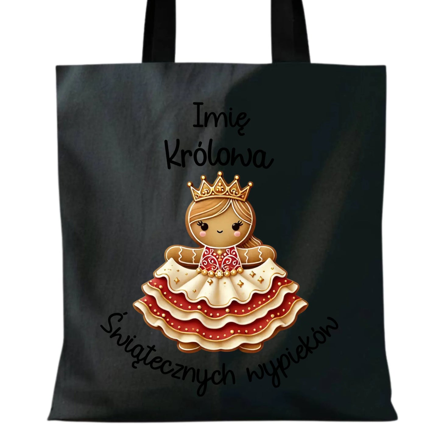 Królowa świątecznych wypieków imię | Personalizowana eco torba na święta BN28 - StoryCups.pl