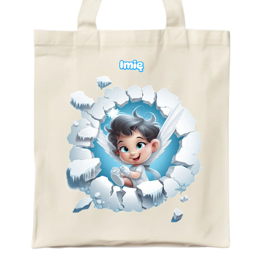 Aniołek 3D | Personalizowana torba świąteczna BN87 - StoryCups.pl