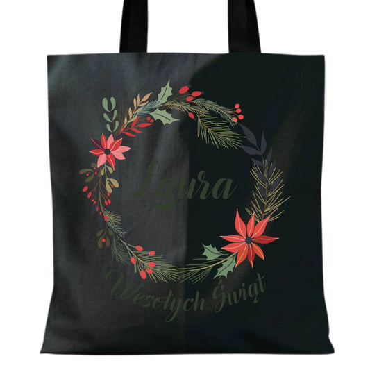 Wesołych Świąt | Personalizowana eco torba na święta BN19 - StoryCups.pl
