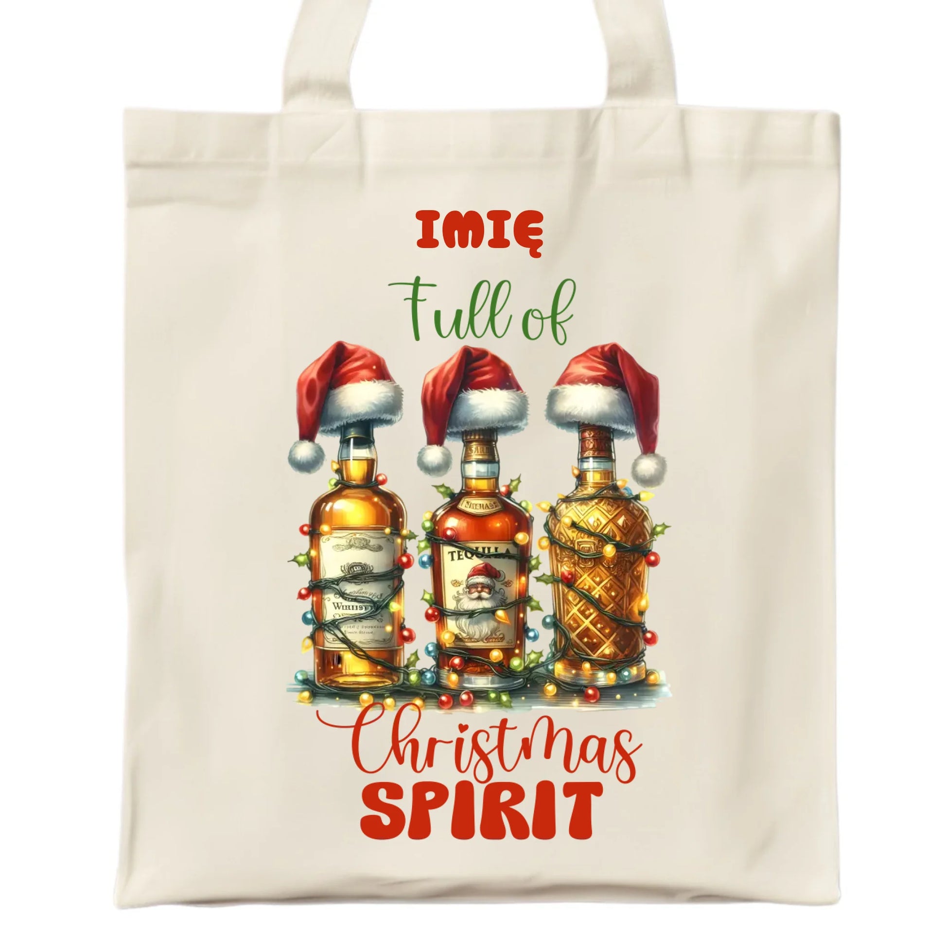 Pełen świątecznego ducha | Personalizowana torba świąteczna BN69 - StoryCups.pl