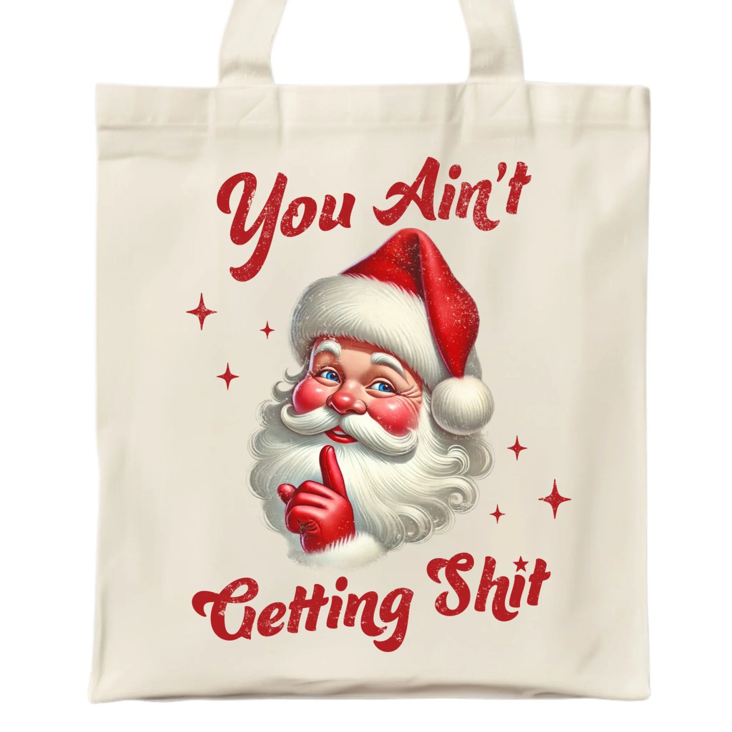 Nie dostaniesz nic | Świąteczna torba z Mikołajem BN66 - StoryCups.pl