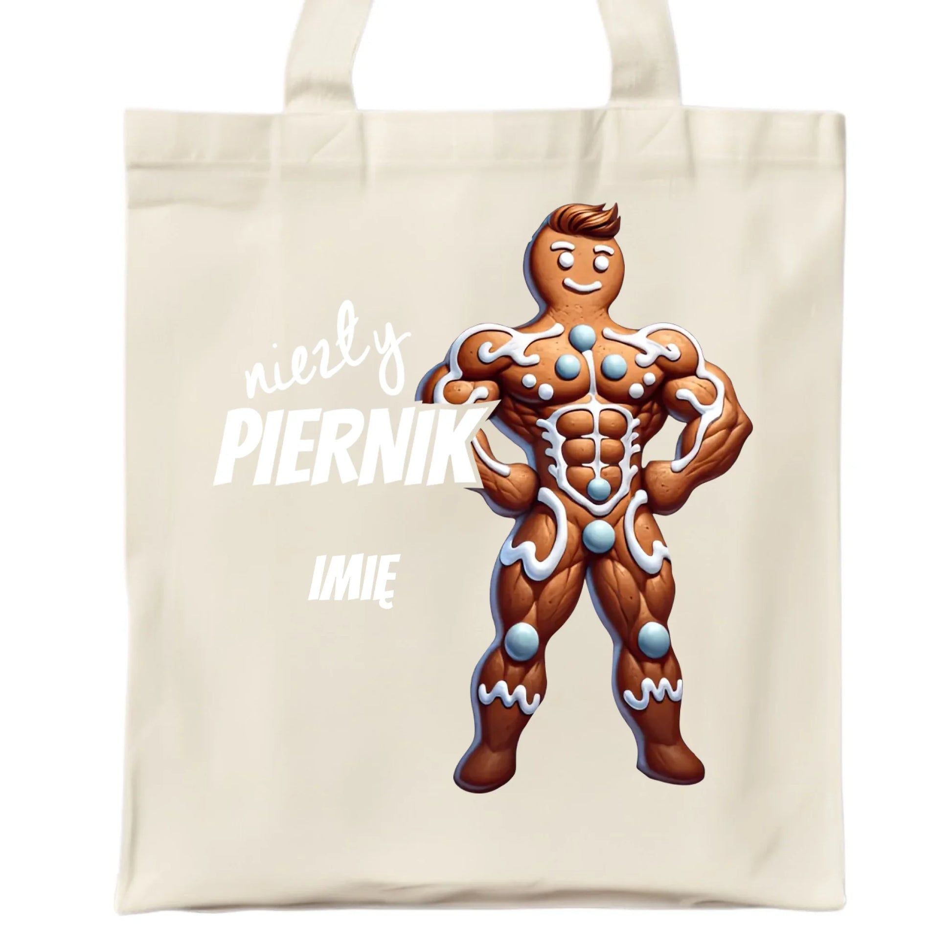Niezły piernik | Świąteczna eco torba z imieniem BN24 - StoryCups.pl