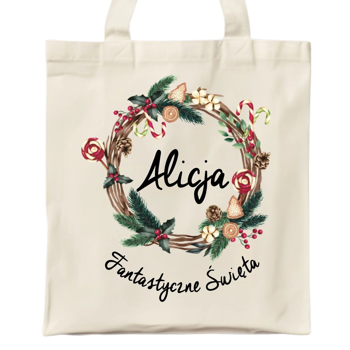 Fantastyczne Święta | Świąteczna torba z imieniem na prezent BN14 - StoryCups.pl