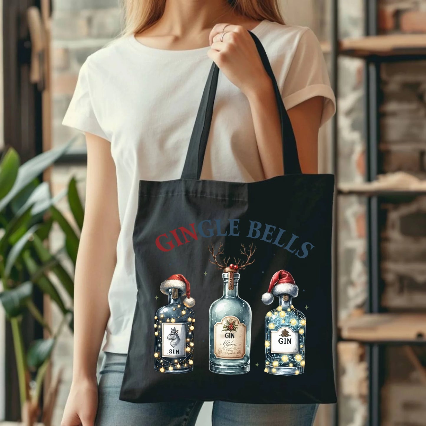 Gingle bells | Personalizowana torba świąteczna BN68 - StoryCups.pl