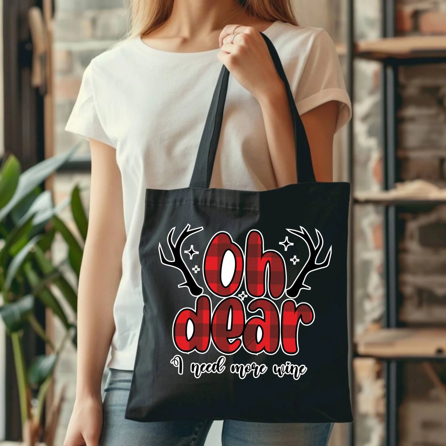 Potrzebuję więcej wina | Personalizowana świąteczna torba BN63 - StoryCups.pl