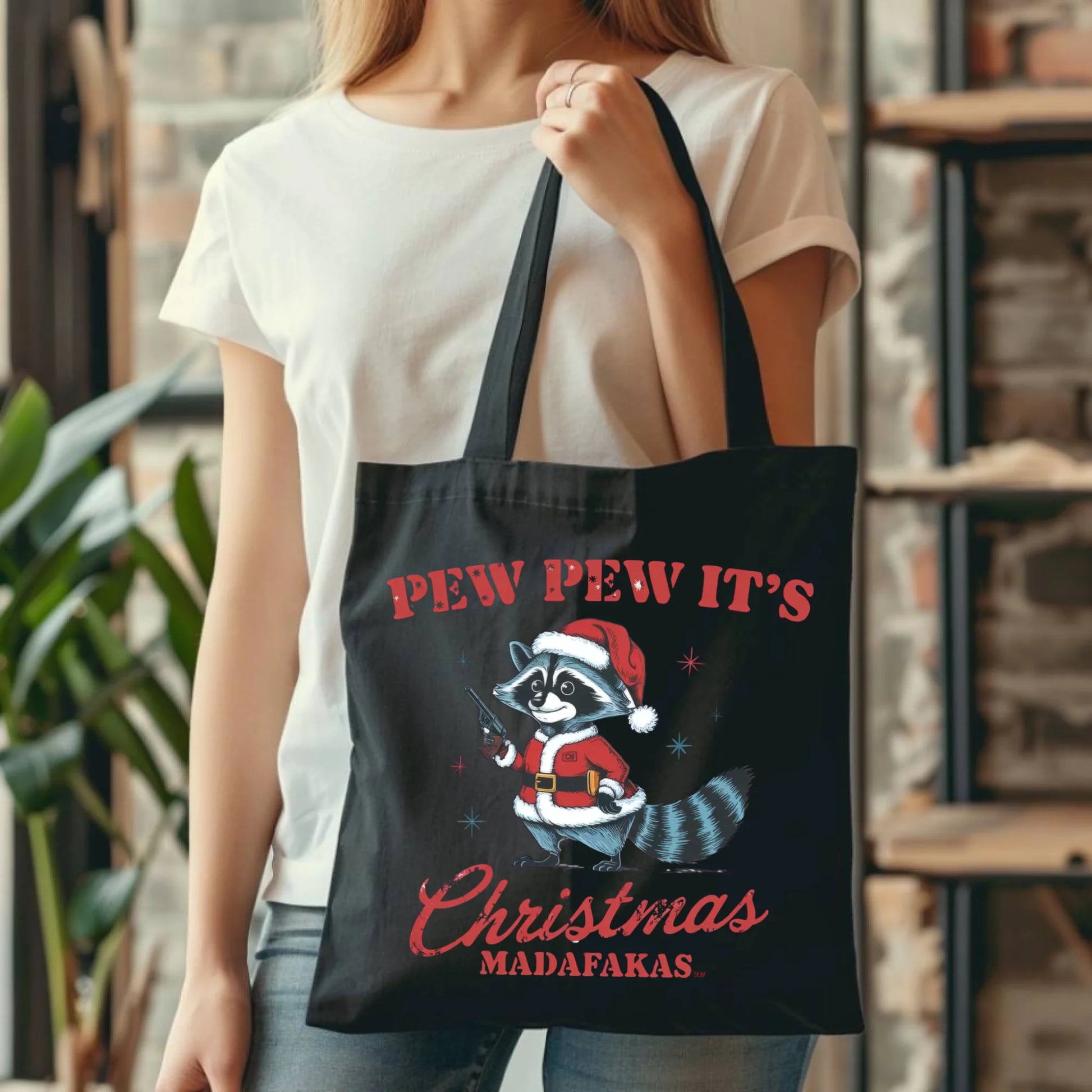 Pew pew it's Christmas | Świąteczna eco torba BN60 - StoryCups.pl