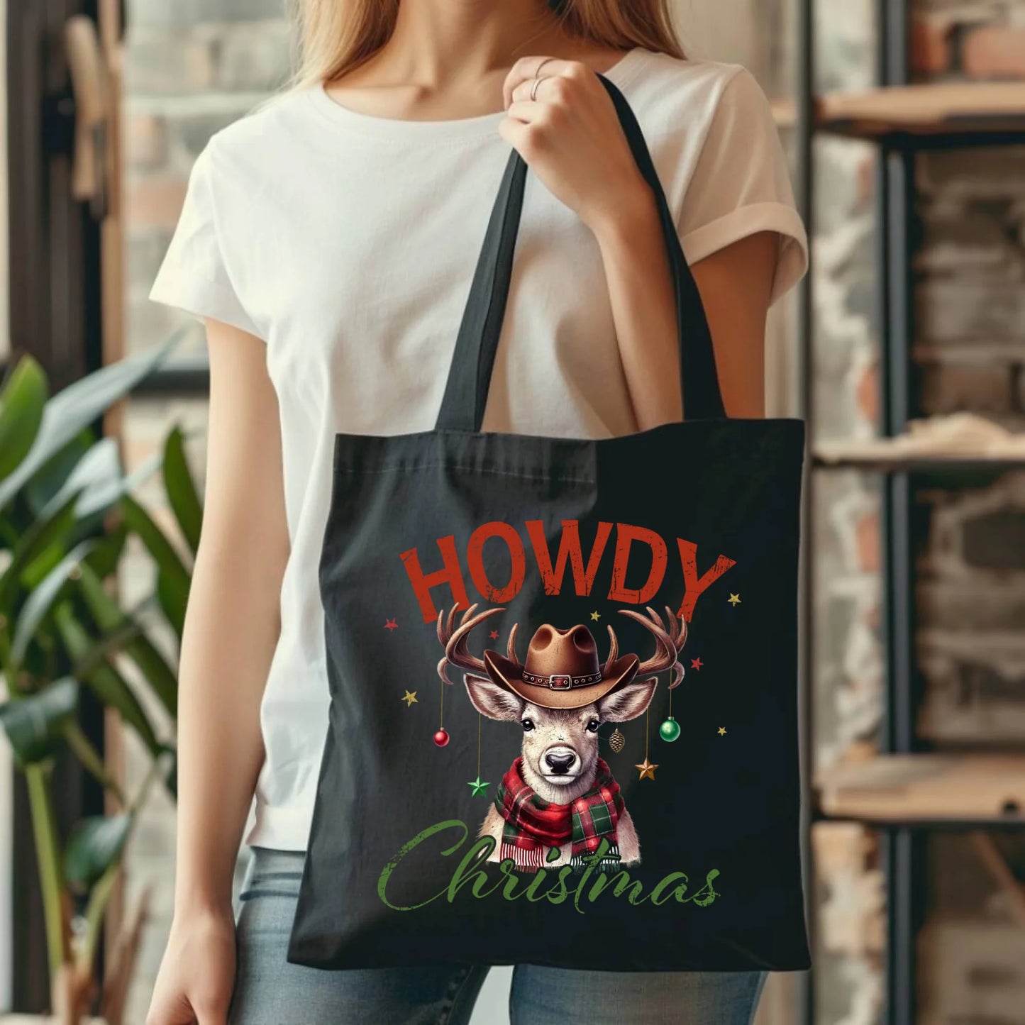 Howdy Christmas | Świąteczna eco torba BN54 - StoryCups.pl