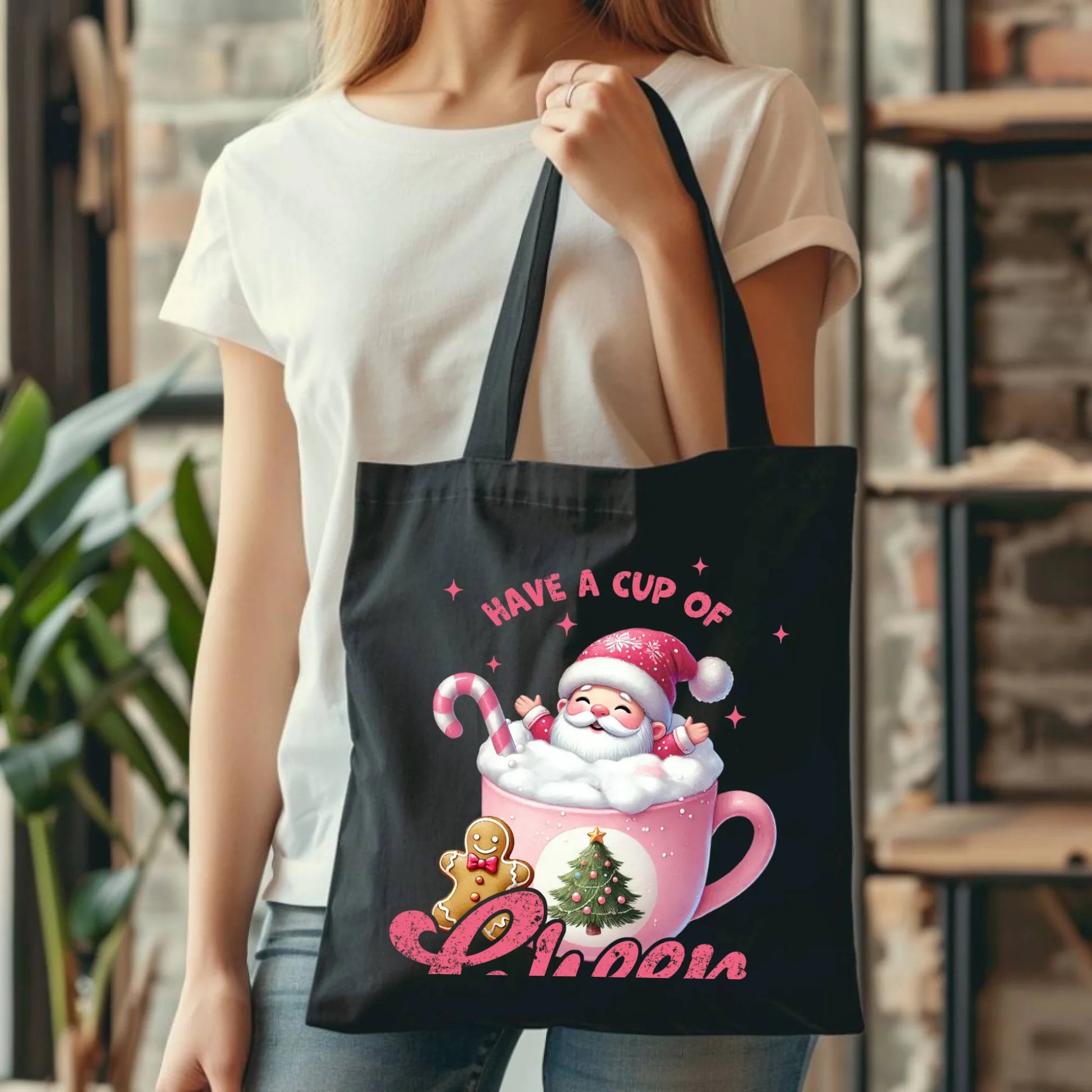 Have a cup of cheer | Świąteczna eco torba BN53 - StoryCups.pl