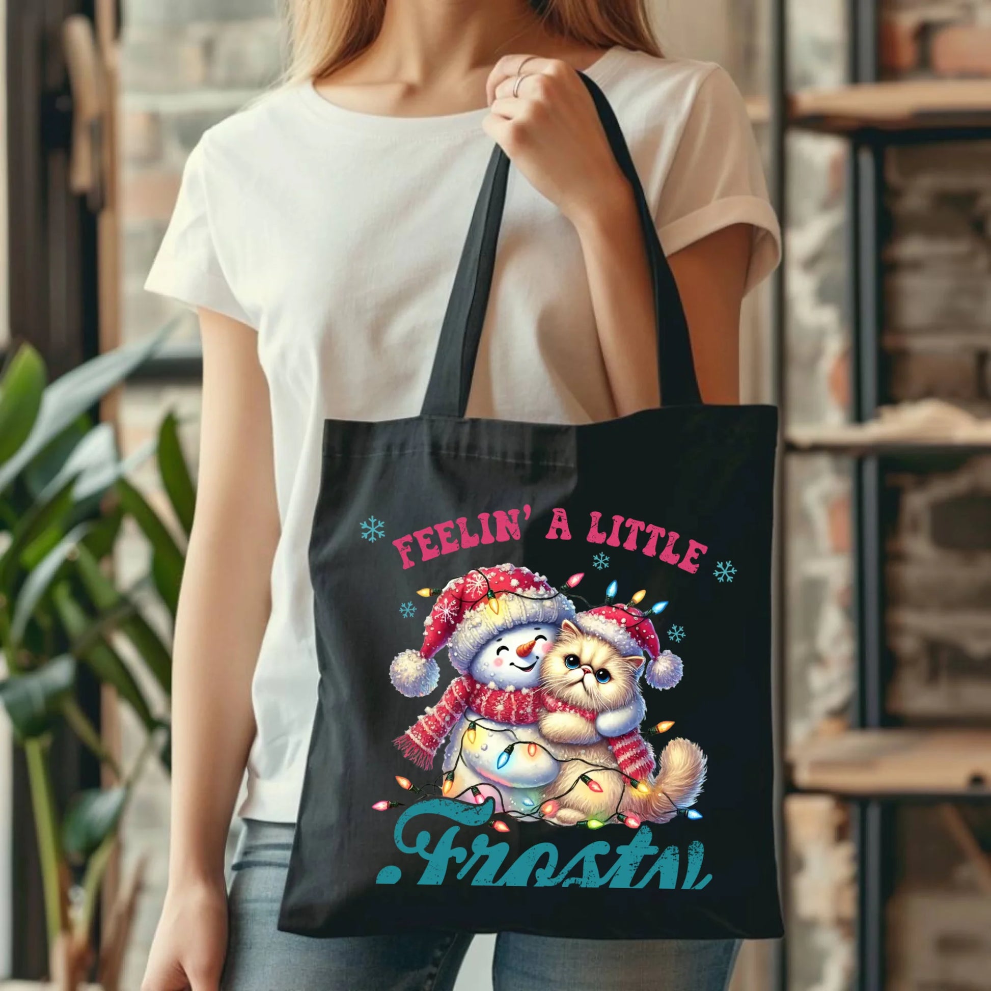 Czuję zimowy nastrój | Świąteczna eco torba BN52 - StoryCups.pl