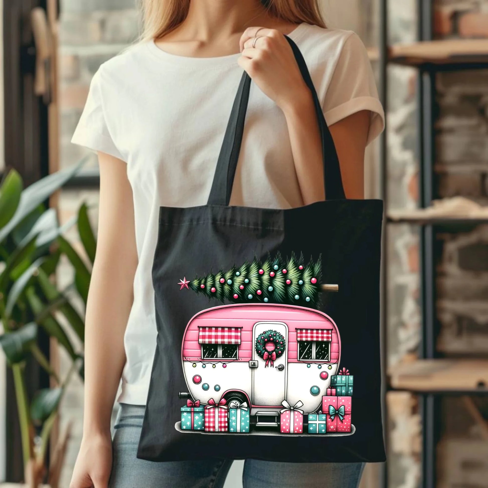 Kempingowe Święta | Świąteczna eco torba BN40 - StoryCups.pl