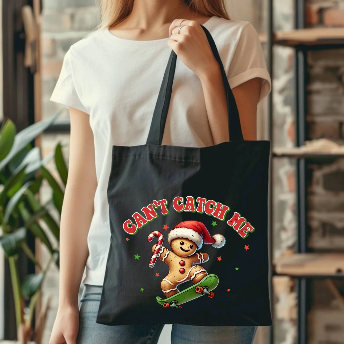 Can't catch me | Świąteczna eco torba BN45 - StoryCups.pl
