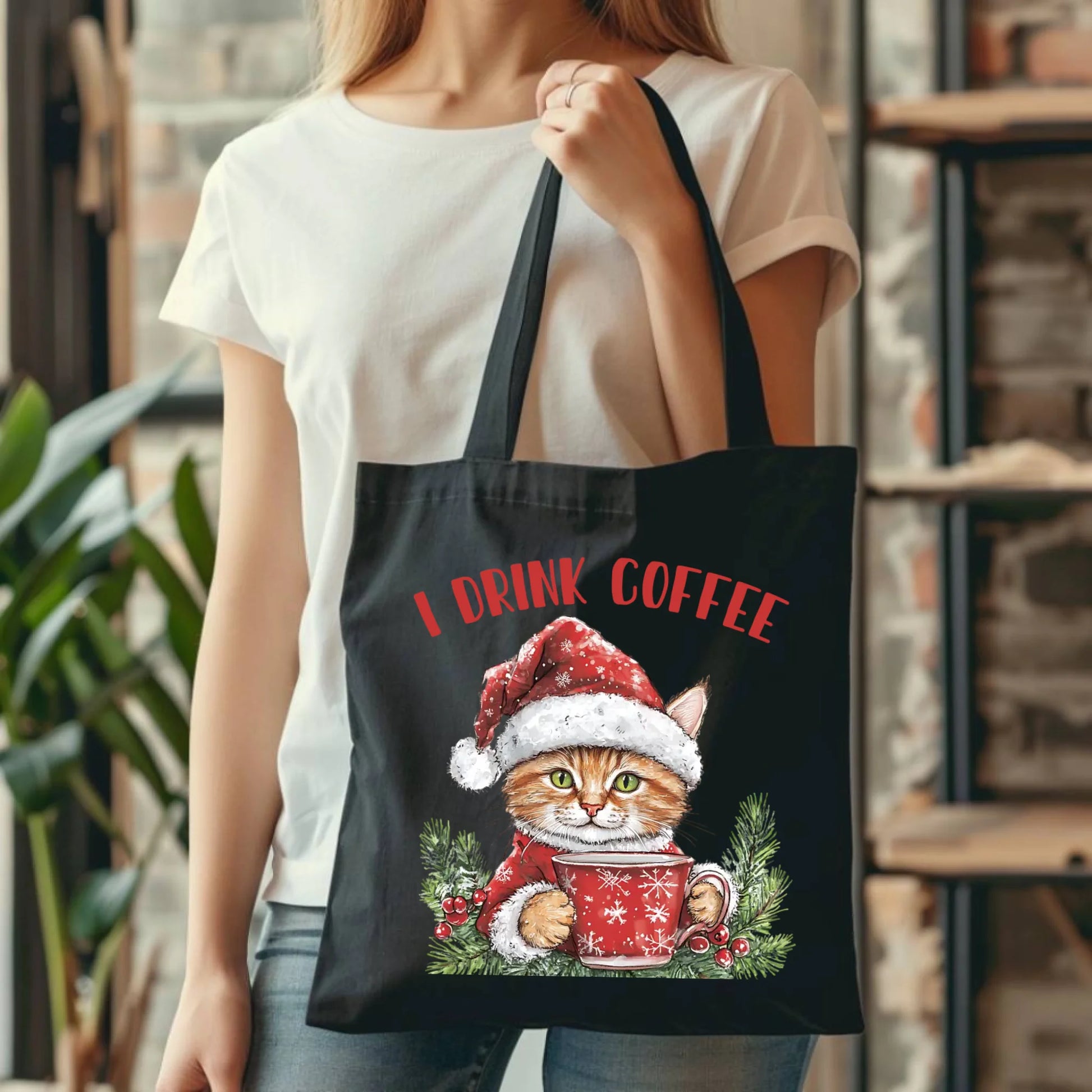 I drink coffee and I know things | Świąteczna eco torba BN39 - StoryCups.pl