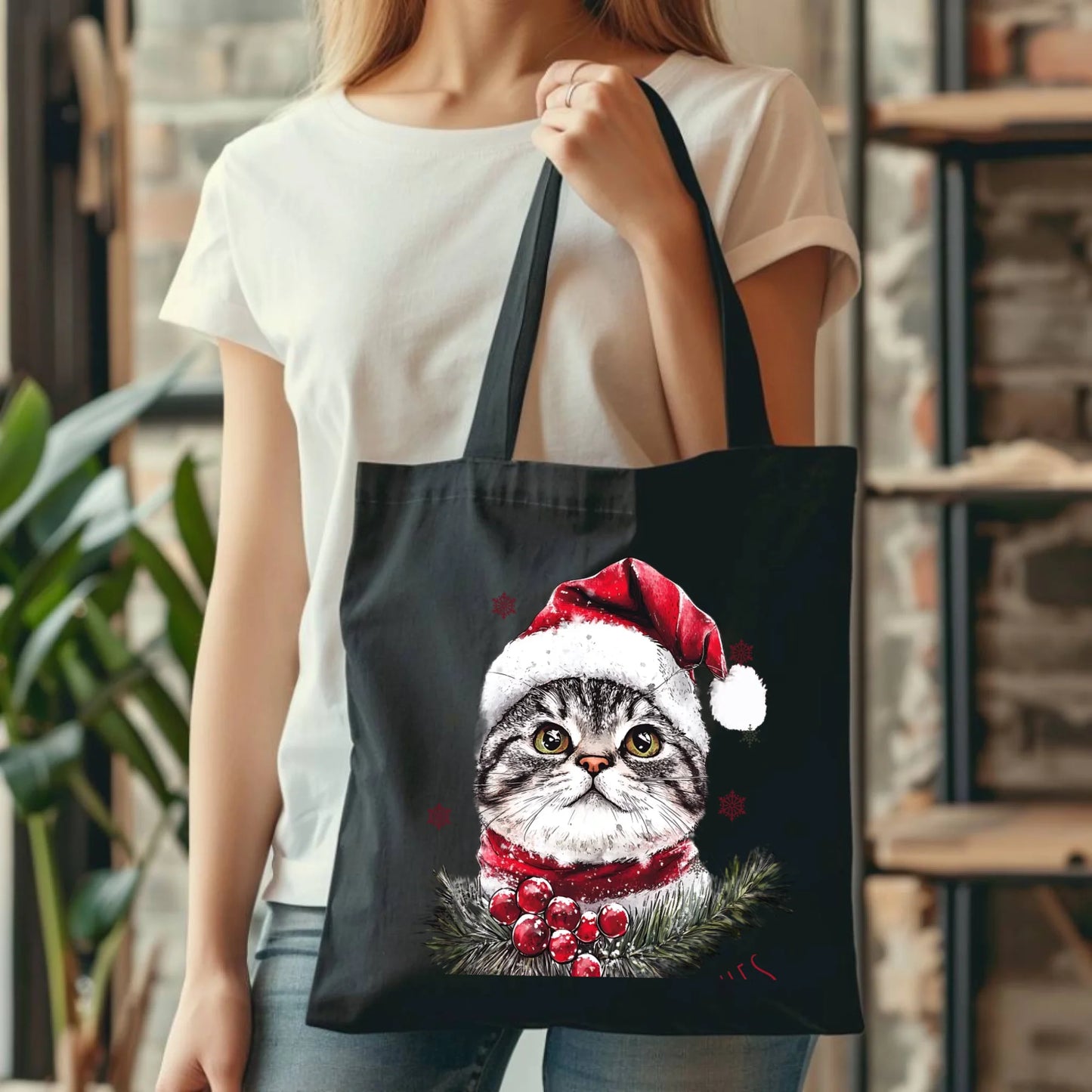 Warm, Chonky Wishes | Świąteczna eco torba BN36 - StoryCups.pl