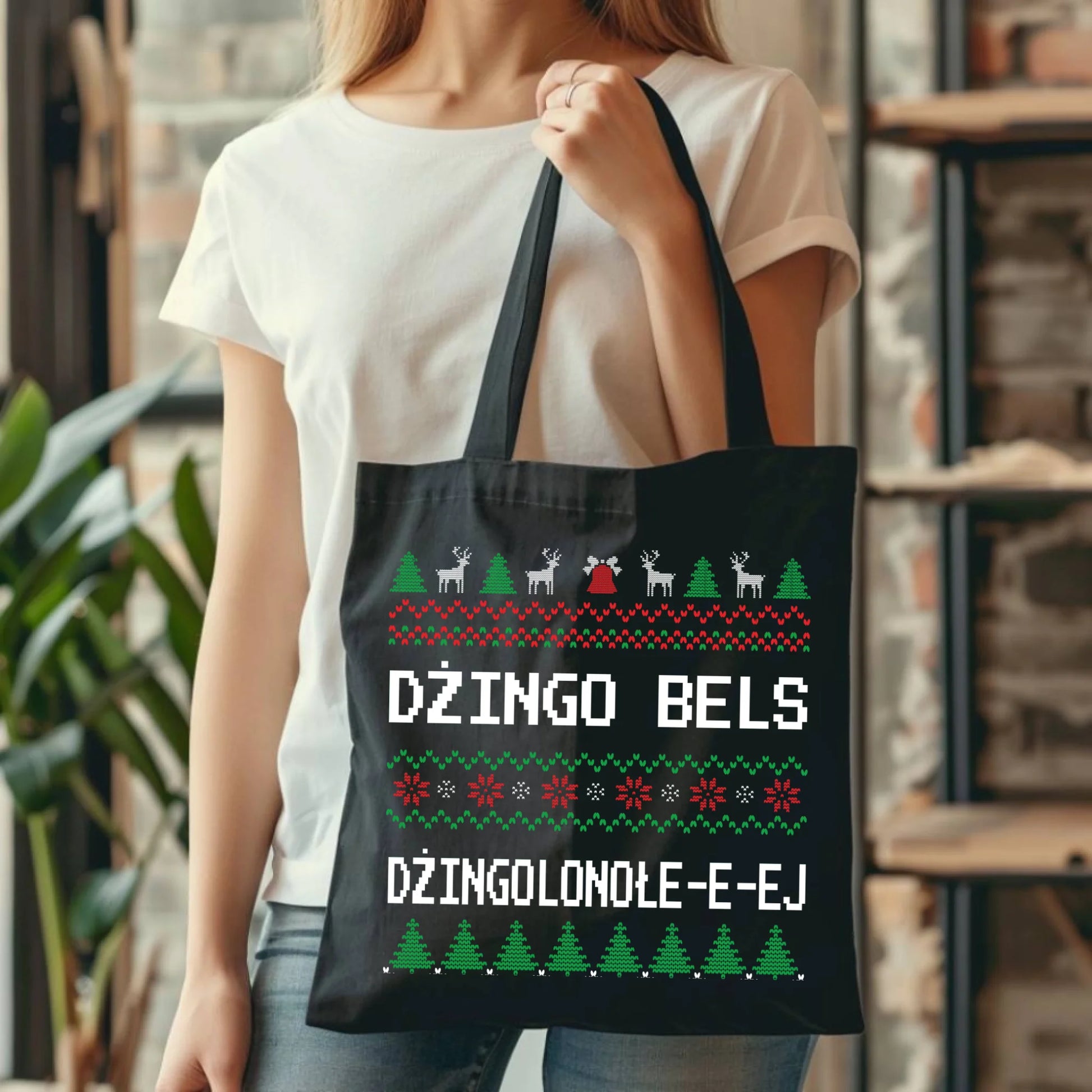 Dżingo bels | Świąteczna eco torba BN11 - StoryCups.pl