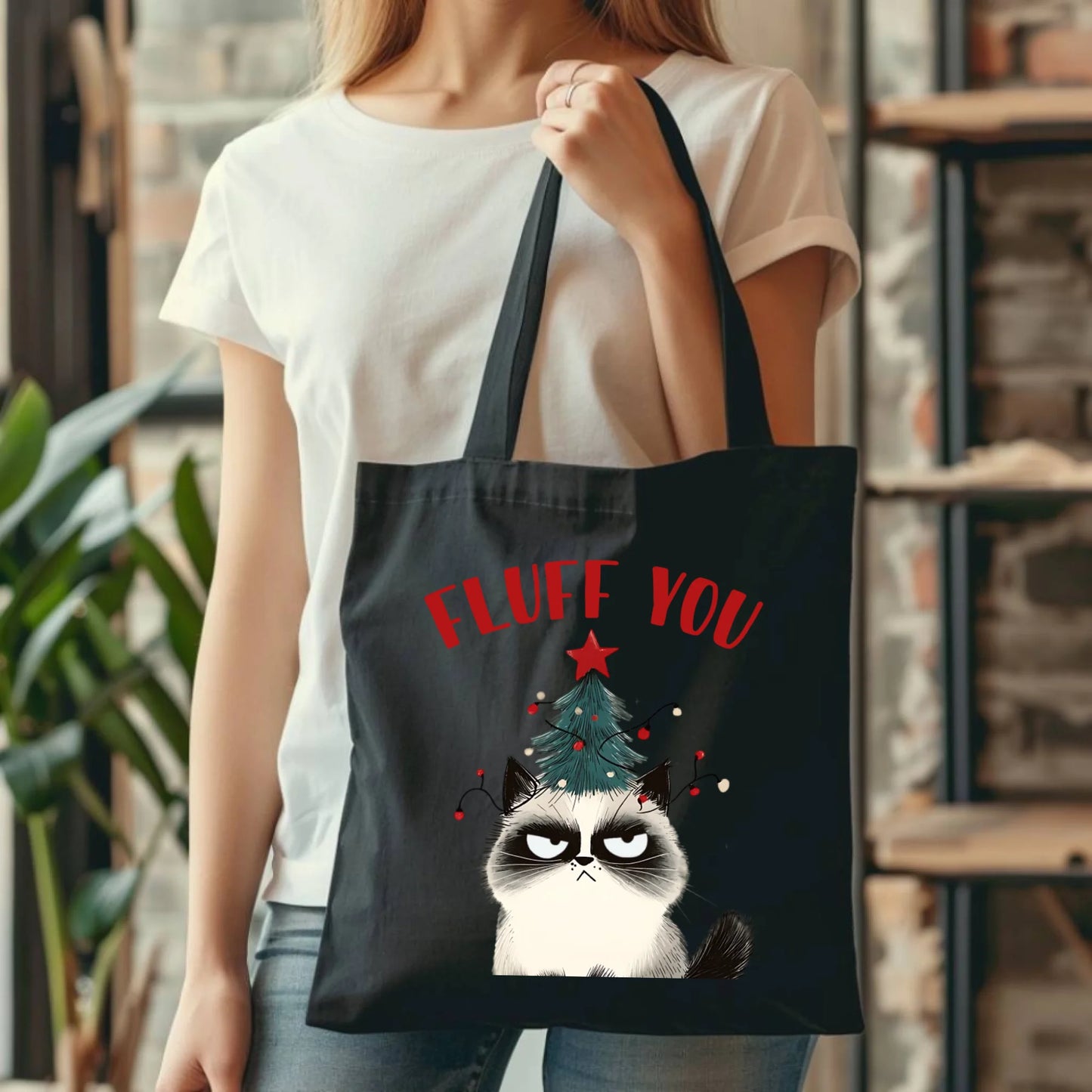 Fluff You | Świąteczna eco torba BN10 - StoryCups.pl