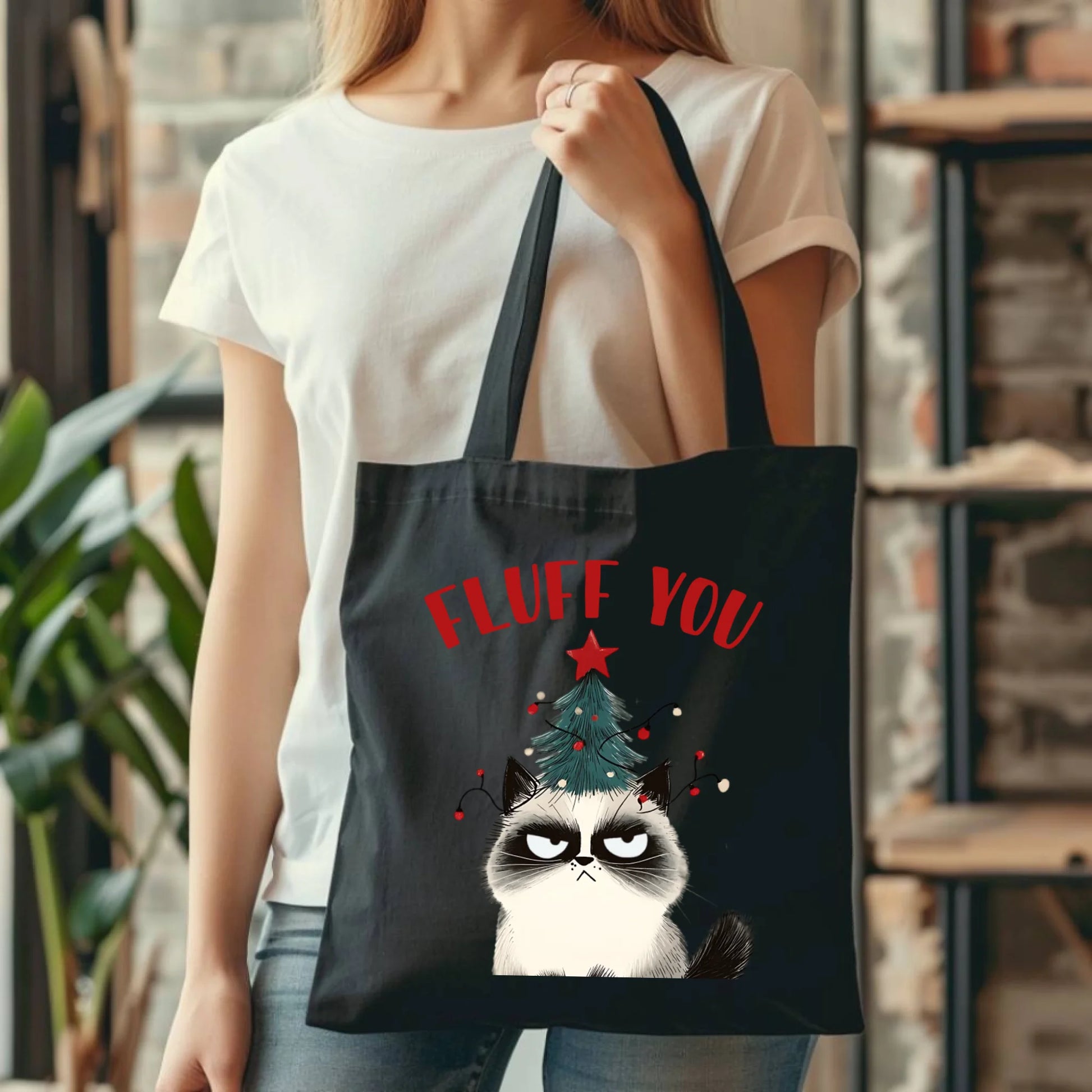 Fluff You | Świąteczna eco torba BN10 - StoryCups.pl