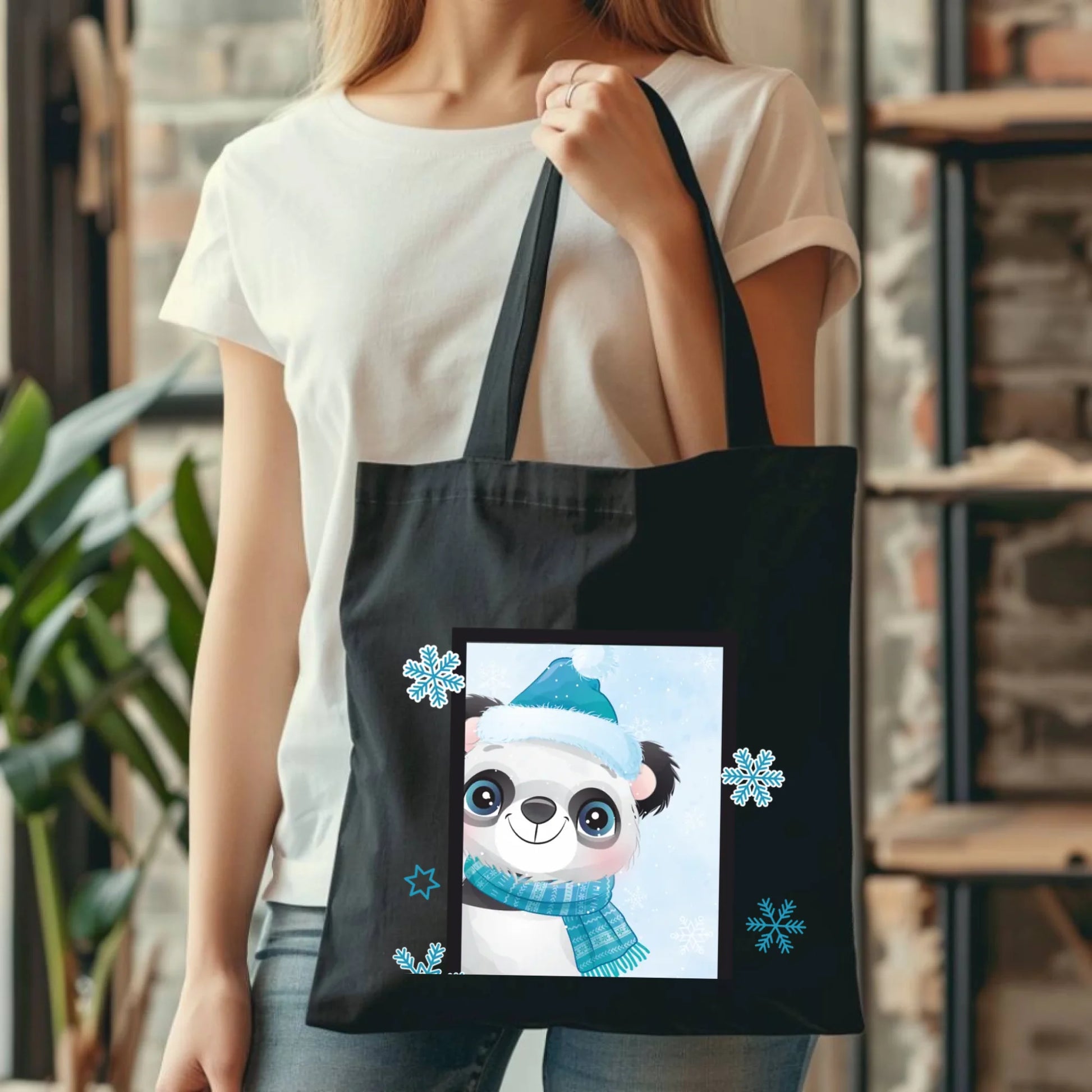 Zimowy Miś | Świąteczna torba z imieniem BN16 - StoryCups.pl